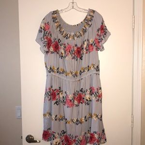 Waist defined smocked dress